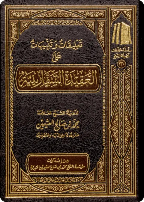 غلاف تعليقات وتنبيهات على العقيدة السفارينية